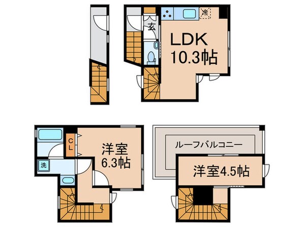 AGRATIO　TERRACE　恵比寿の物件間取画像